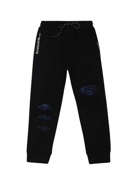 

Lil Tomatoes Boys Black Solid Joggers