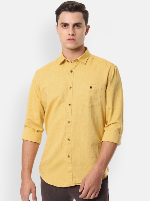 

Louis Philippe Sport Men Yellow Slim Fit Solid Casual Shirt