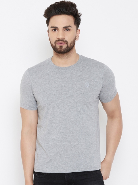 

Adobe Men Grey Printed Round Neck T-shirt