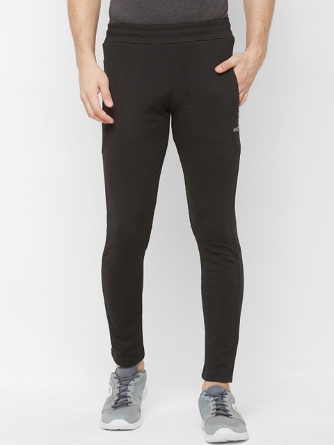 

FiTZ Men Black Solid Slim Fit Track Pants