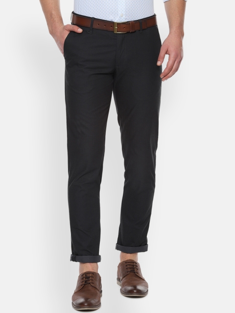 

Louis Philippe Sport Men Black Slim Fit Solid Formal Trousers