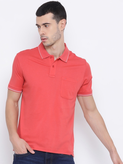 

Monte Carlo Men Red Solid Polo Collar T-shirt