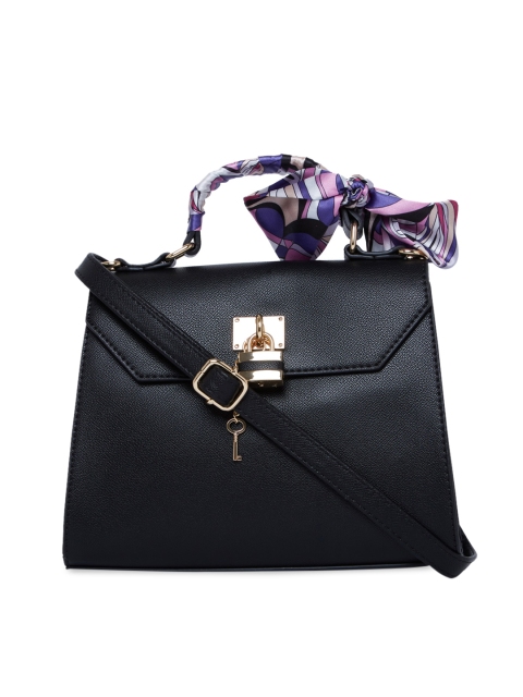 

ALDO Black Textured Handheld Bag
