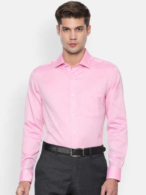 

Louis Philippe Men Pink Regular Fit Solid Formal Shirt