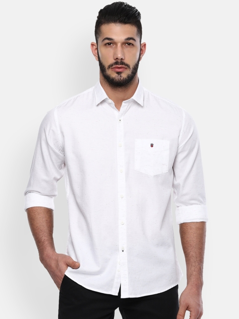 

Louis Philippe Sport Men White Slim Fit Solid Casual Shirt