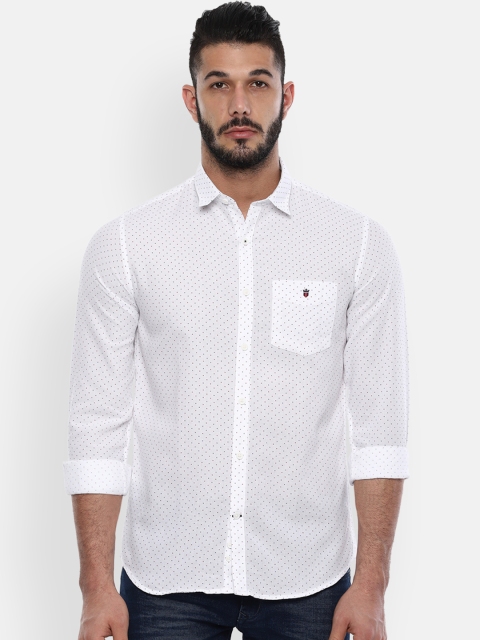 

Louis Philippe Sport Men White Slim Fit Printed Casual Shirt