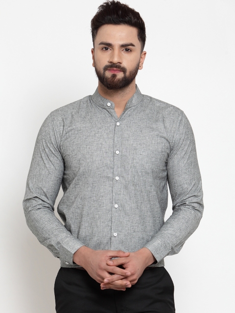 

JAINISH Men Grey Classic Regular Fit Solid Formal Shirt