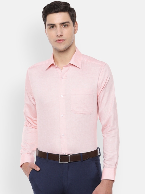 

Louis Philippe Men Pink Regular Fit Solid Formal Shirt