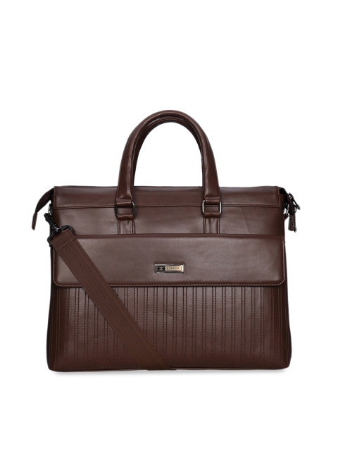 

ESBEDA Unisex Brown Solid RFID Laptop Bag