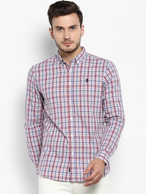 

Red Tape Men Blue & Red Regular Fit Checked Casual Shirt