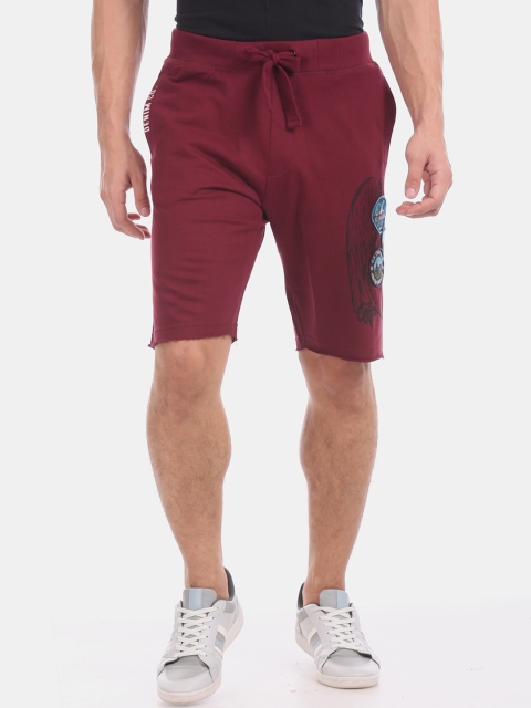 

U.S. Polo Assn. Men Red Printed Regular Fit Regular Shorts