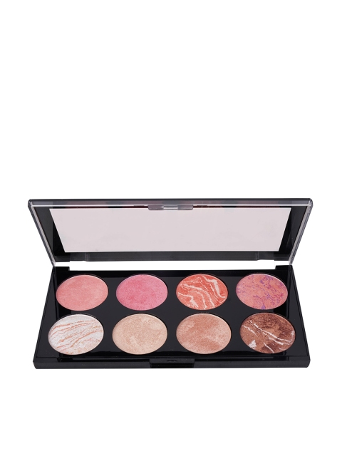 

Cameleon Women 8 in 1 Pro HD Blusher Highlighter & Contour Palette 03, Pink