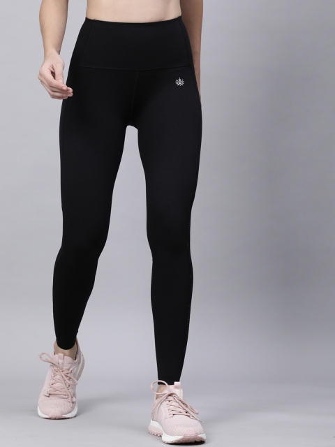 

Cultsport Women Black Solid Seamless Ankle Length Leggings