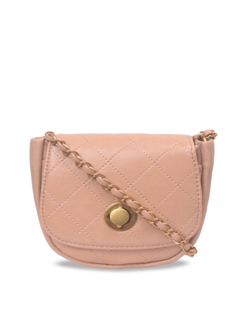 

Bagkok Peach-Coloured Solid Sling Bag
