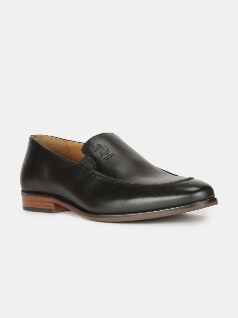 

U.S. Polo Assn. Men Black Leather Slip-On Sneakers