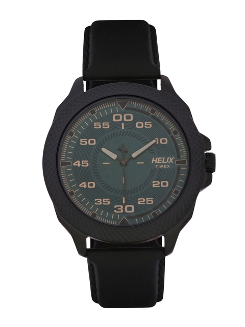

Helix Men Green & Black Analogue Watch TW034HG04