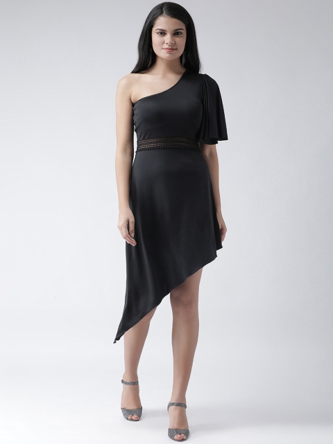 

Texco Women Black Solid Fit and Flare Dress