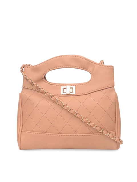

Bagkok Beige Textured Handheld Bag