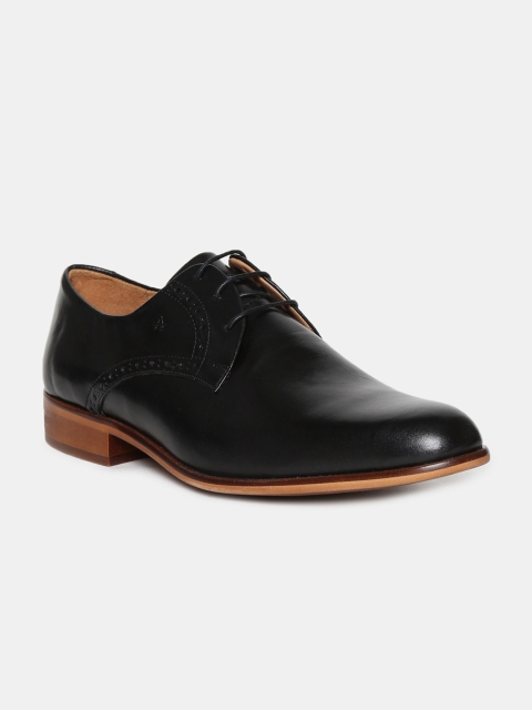 

Arrow Men Black Solid Round Toe Leather Formal Brogues