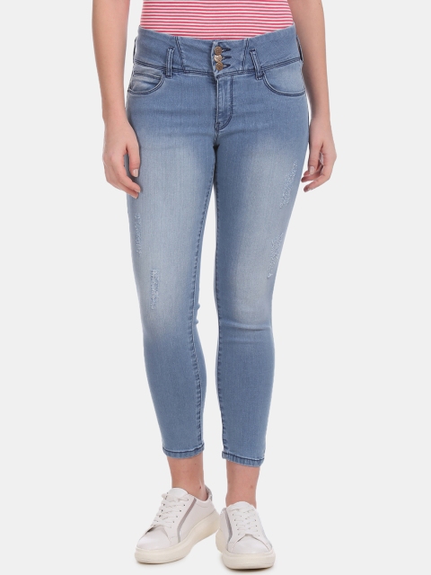 

Cherokee Women Blue Skinny Fit High-Rise Clean Look Stretchable Jeans