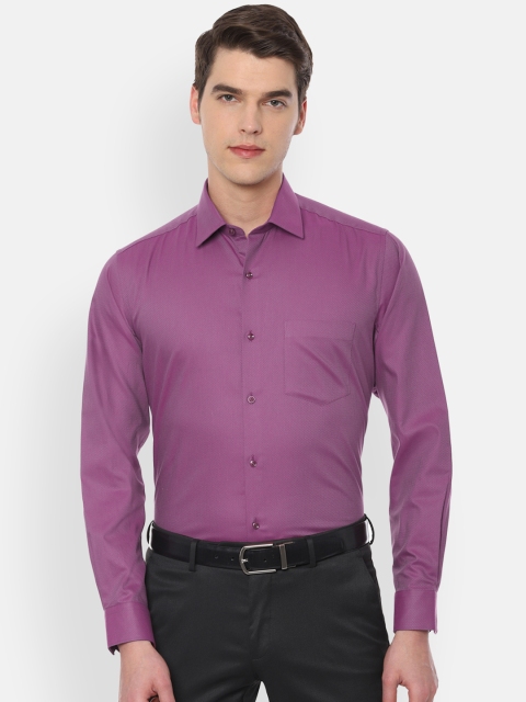 

Van Heusen Men Purple Regular Fit Self Design Formal Shirt