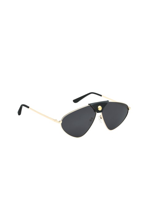 

ROYAL SON Men Polarized & UV Protected Aviator Sunglasses CHI0089, Black