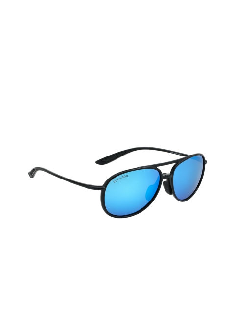 

ROYAL SON Men HD Polarized Oval Sunglasses CHI0088, Blue