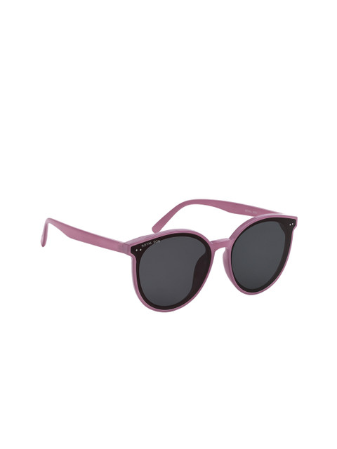 

ROYAL SON Women Oval UV Protected Sunglasses CHI0098-C5, Black