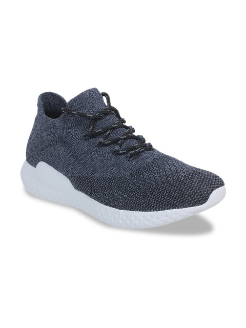 

Yuuki Men Navy Blue Mesh Walking Shoes
