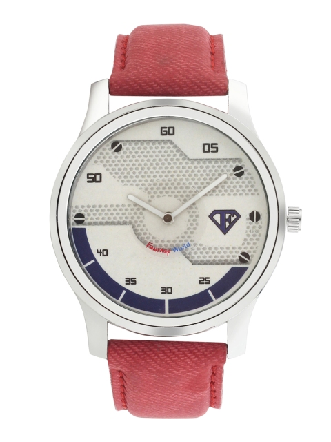 

Fantasy World Boys White Leather Analogue Watch FW-006-RD20