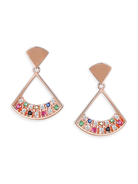 

ZAYN Rose Gold-Plated 925 Sterling Silver Triangular Drop Earrings