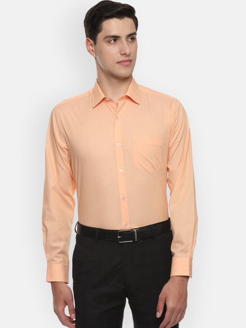 

Van Heusen Men Orange Regular Fit Solid Formal Shirt