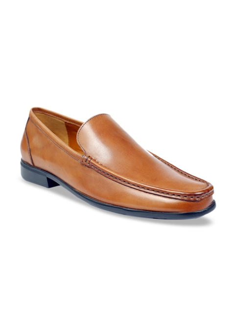 

one8 Select BY VIRAT KOHLI Men Tan Brown Solid Leather Formal Debonair Loafers