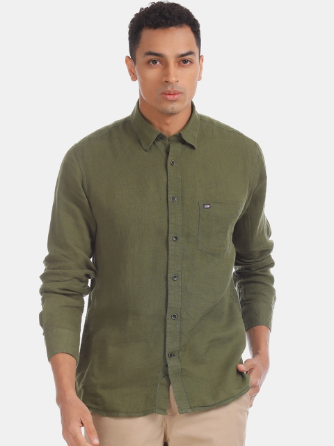 

Arrow Sport Men Green Regular Fit Solid Casual Shirt