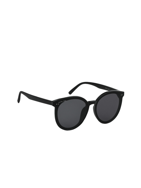 

ROYAL SON Women Round UV Protected Sunglasses CHI0098-C1, Black