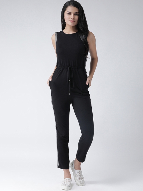 

Texco Women Black Solid Basic Jumpsuit
