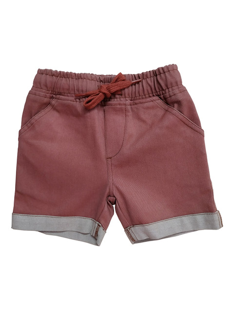 

KiddoPanti Boys Rust Brown Solid Regular Fit Regular Shorts