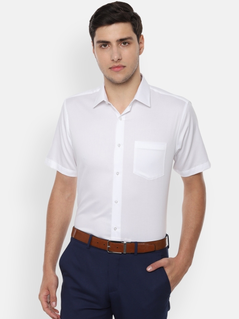 

Van Heusen Men White Regular Fit Solid Formal Shirt