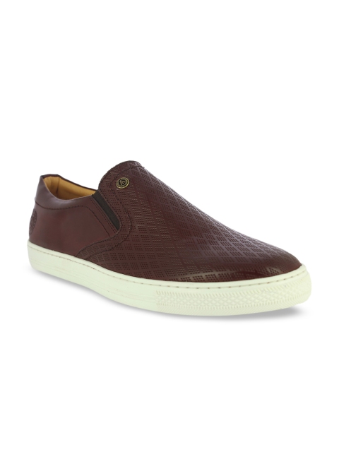 

Alberto Torresi Men Brown Slip-On Sneakers