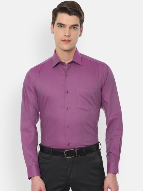 

Van Heusen Men Purple New Regular Fit Self Design Formal Shirt