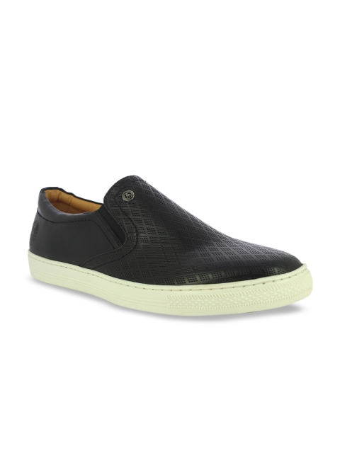 

Alberto Torresi Men Black Slip-On Sneakers