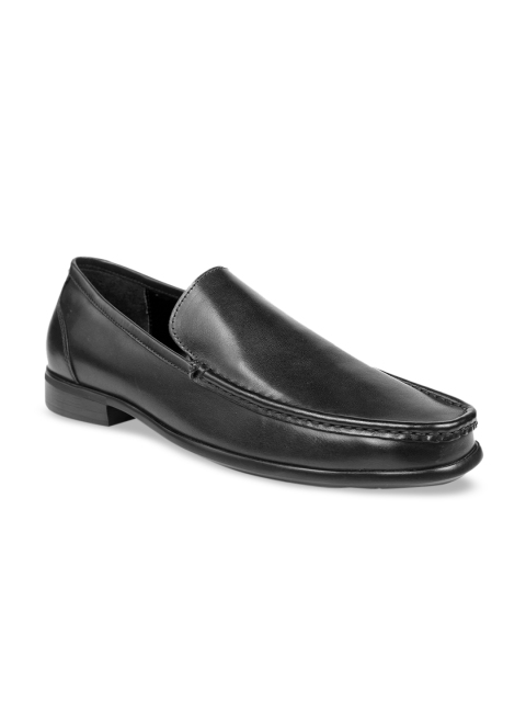 

one8 Select BY VIRAT KOHLI Men Black Solid Leather Formal Debonair Loafers