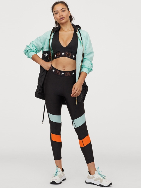 

H&M Women Black Sports Tights High Waist