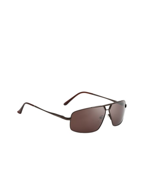 

ROYAL SON Men UV Protected HD Polarized Rectangle Sunglasses CHI0092, Brown