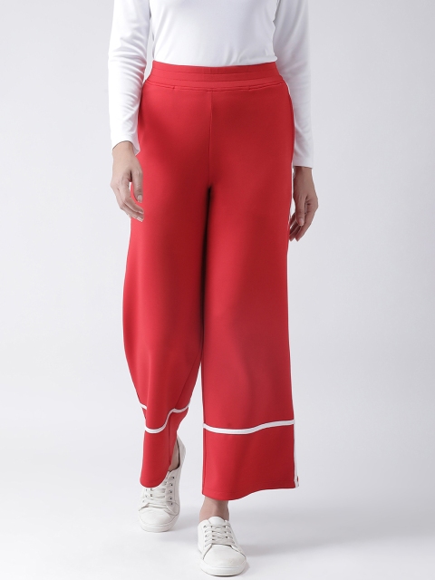 

Texco Women Red Loose Fit Solid Culottes