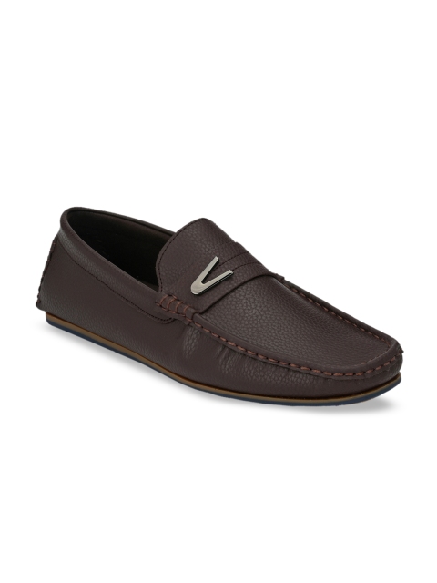 

Alberto Torresi Men Brown Synthetic Leather Driving Shoes