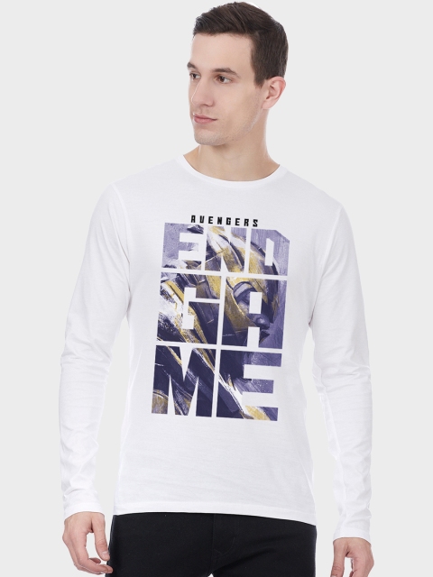

Free Authority Men White Avengers Printed T-shirt