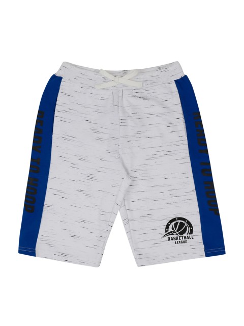

Pantaloons Junior Boys White & Blue Colourblocked Regular Shorts