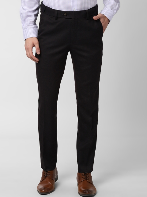 

Peter England Men Brown Slim Fit Solid Formal Trousers