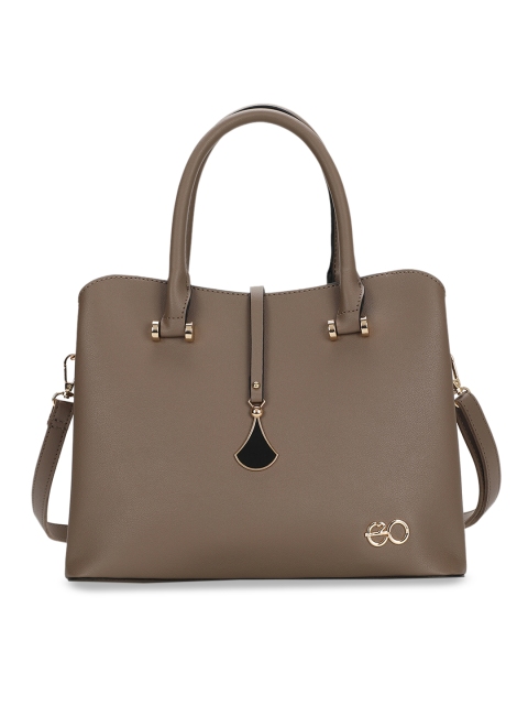 

E2O Coffee Brown Solid Handheld Bag